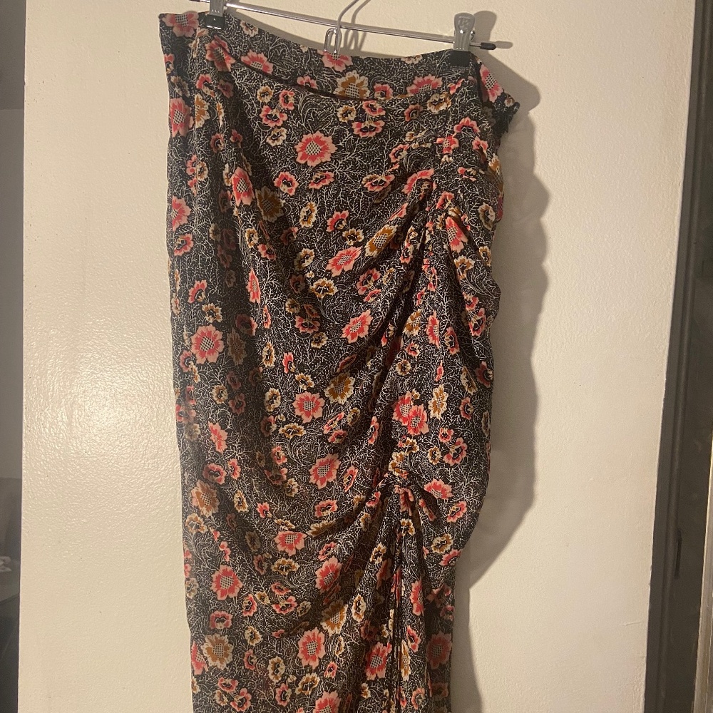 Rebecca Minkoff Romy Floral Skirt with Drawstring Closet Clearance